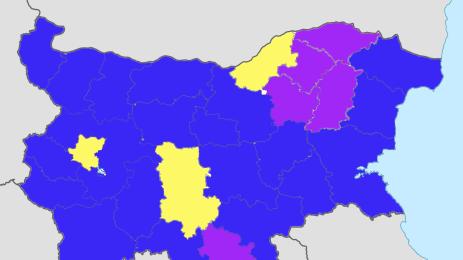 карта избори партии