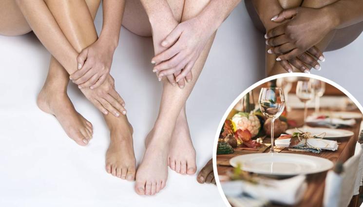 гола вечеря - САМО ЗА НУДИСТИ: Моделка прави голи вегански партита (СНИМКИ)