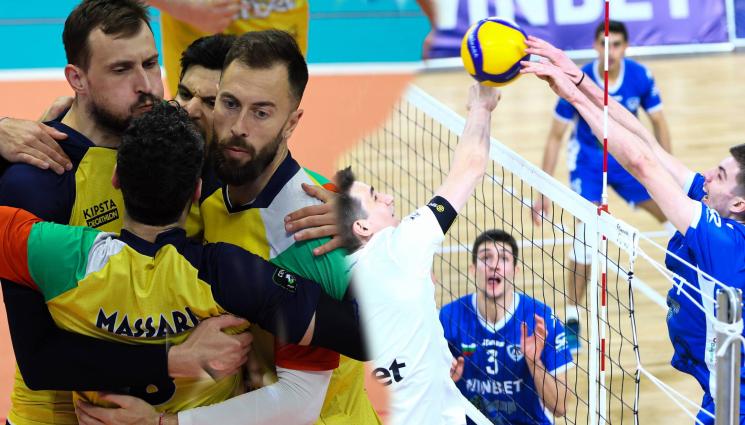 Хебър Левски плейофи - Шампионите надвиха Левски с 3:0 и ще излязат за титлата срещу ЦСКА или Нефтохимик