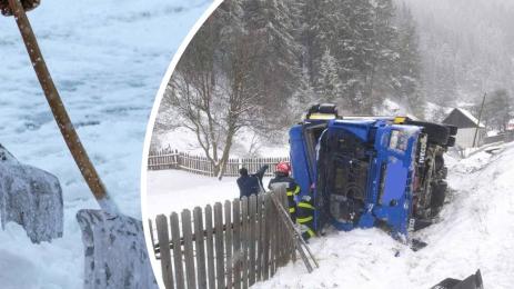 сняг румъния