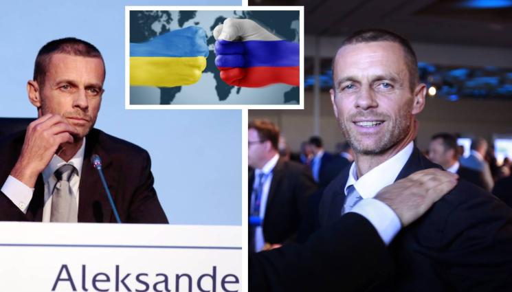 УЕФА - Чеферин призна: Връщането на руските отбори в турнирите на УЕФА ще бъде много трудно докато войната продължава