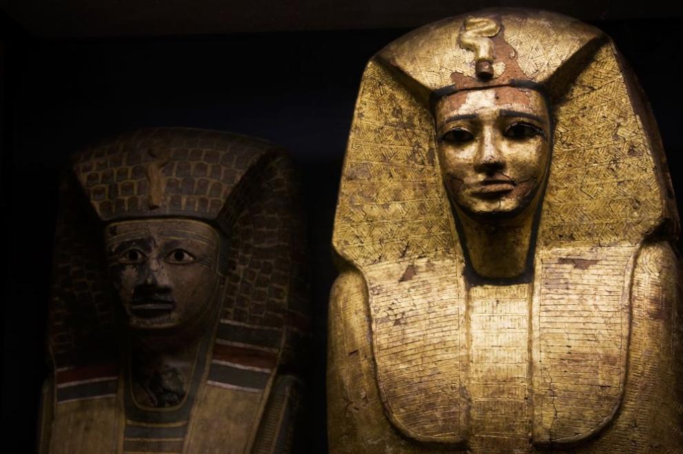 Лицата на мъртвите хора в Древен Египет са били специално