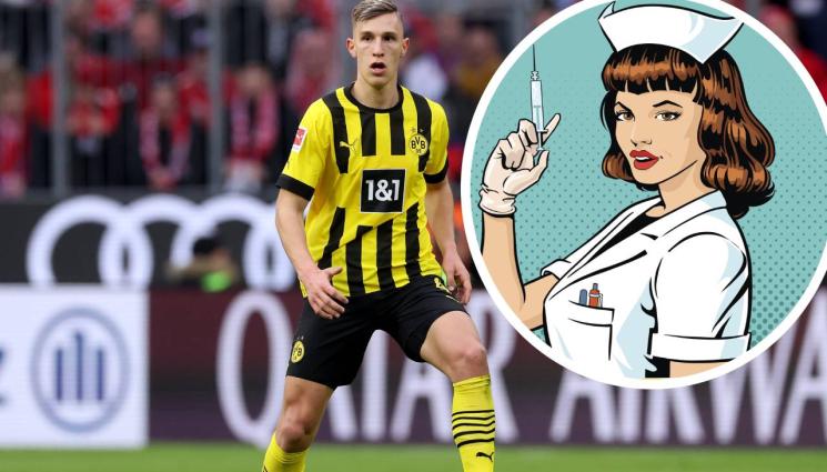 Борусия - Секси сестра предложи лечение на защитник