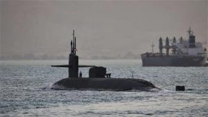Американските военноморски сили съобщиха днес че ядрена подводница въоръжена с