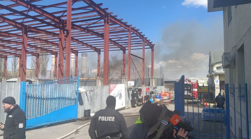 пожар гробища