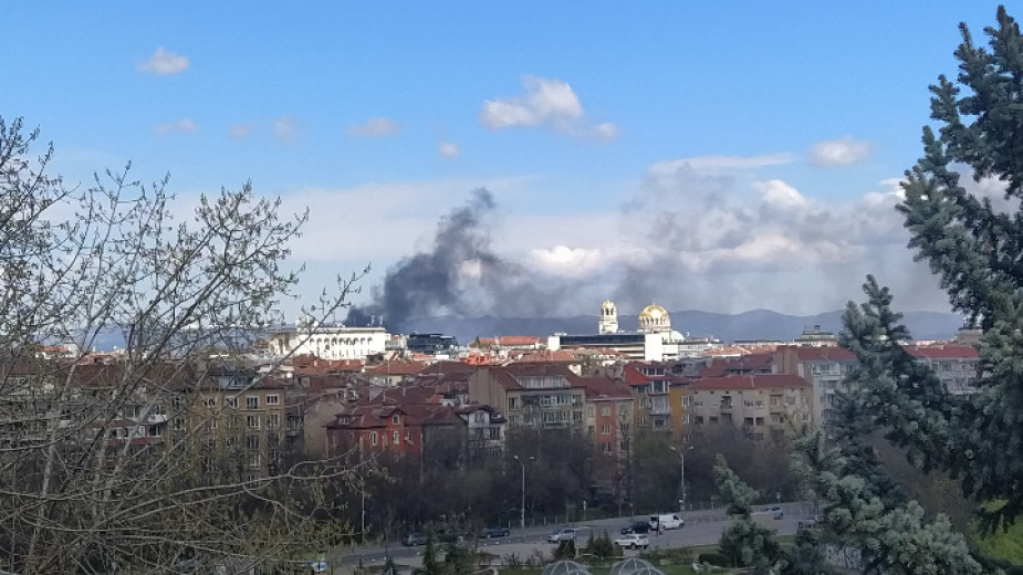 пожар гробища