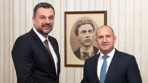 Първите мъже в държавата служебният премиер Гълъб Донев и президентът