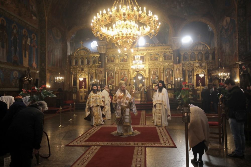 Служба на Велики четвъртък в „Света София“