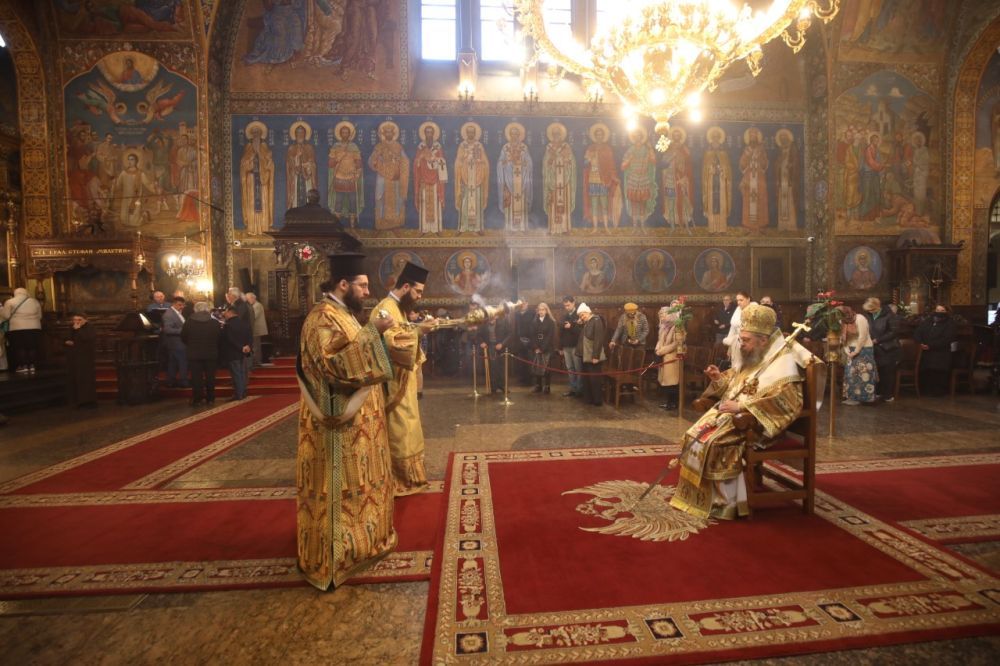 Служба на Велики четвъртък в „Света София“