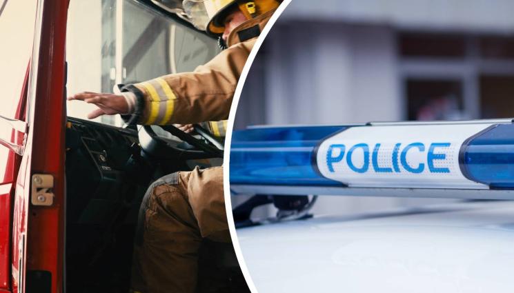 пожарна полиция - УЖАС: Цистерна пламна след тежка катастрофа! (СНИМКИ)