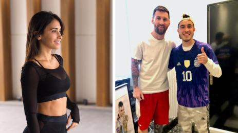 Антонела Рокуцо Лионел Меси Хуан Полкан