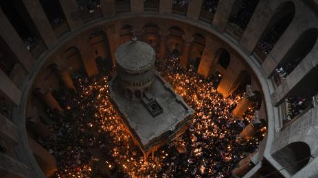 Благодатния огън в Йерусалим
