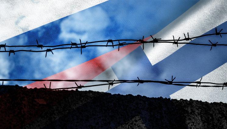 Финландия Русия - ПРЕДПАЗНИ МЕРКИ: Бодлива тел пази Финландия от Русия