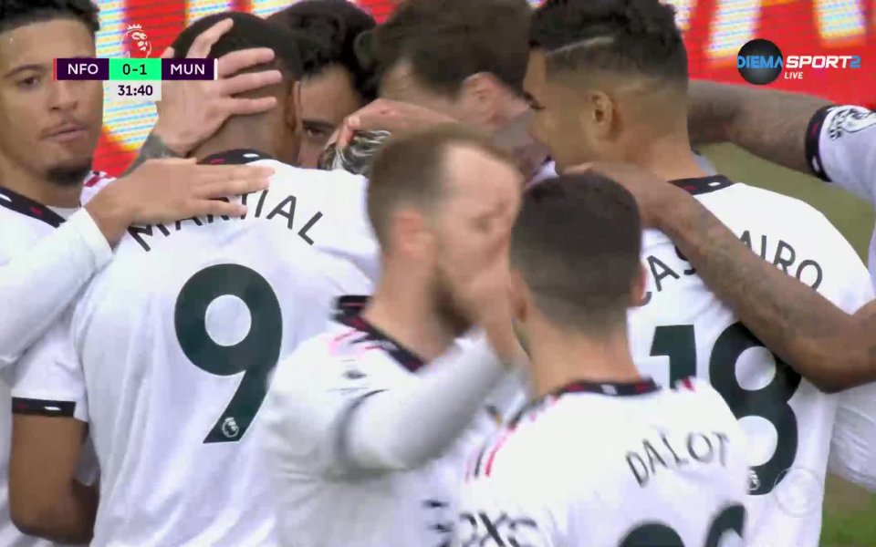 Малко след изминаването на половин час игра на Сити Граунд