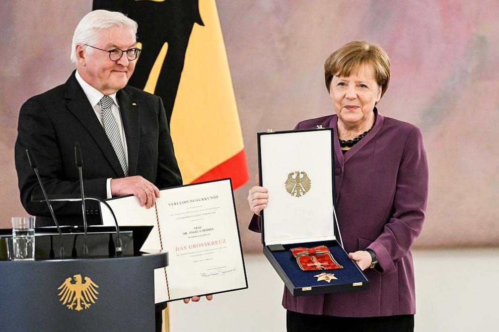 Бившият канцлер на Германия Ангела Меркел бе удостоена с най-високото