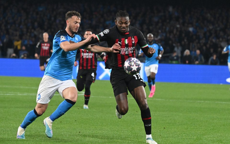 Наполи и Милан завършиха при резултат 1:1 в среща-реванш от