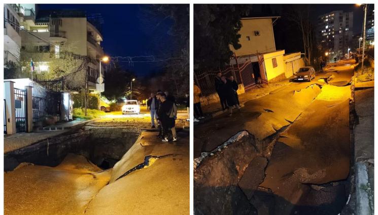 НАВОДНЕНИЕ - УЖАС ВЪВ ВАРНА: Спукан водопровод отвори кратер с дълбочина 2 метра (ВИДЕО+СНИМКИ)