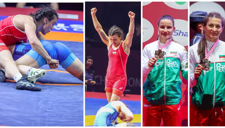 борба жени - Втора титла и два бронза в борбата!