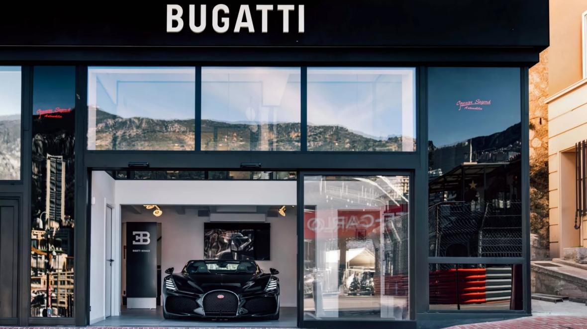 Bugatti шоурум Монте Карло Mistral