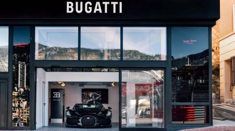 Bugatti шоурум Монте Карло Mistral