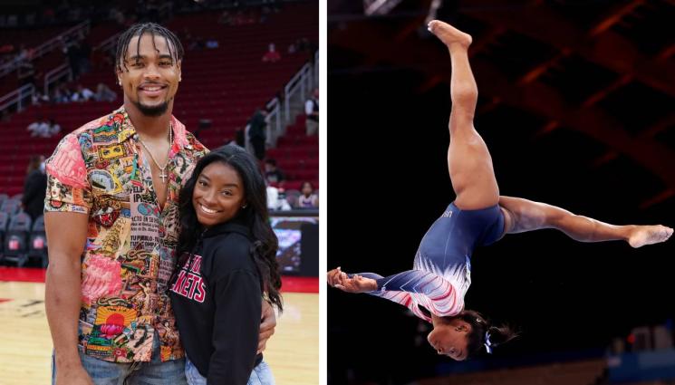 Симон Байлс - Футболист отмъкна медала на Байлс