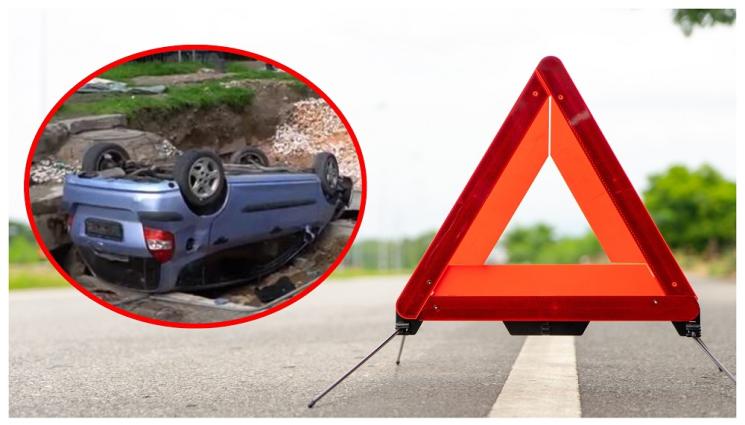 a - ЗРЕЛИЩНА КАСКАДА: Пиян шофьор падна по таван в дълбок изкоп (СНИМКA и ВИДЕО)