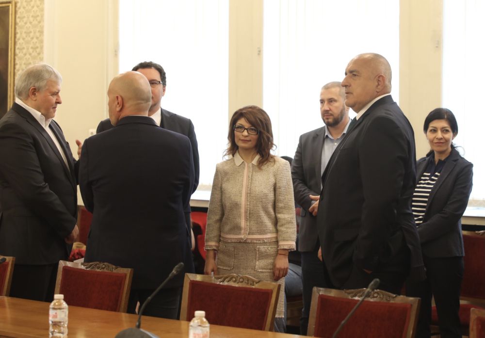 Лидерската среща между ГЕРБ-СДС и ПП-ДБ