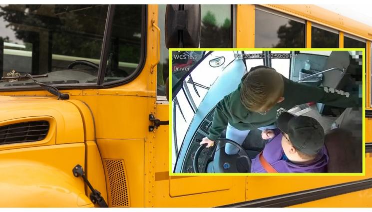 a - ГЕРОЙСКА ПОСТЪПКА: Шофьор на училищен автобус загуби съзнание в движение, 13-годишно дете овладя возилото и спаси съучениците си (ВИДЕО)