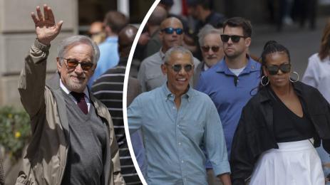 Мишел Обама Барак Обама Стивън Спилбърг Барселона