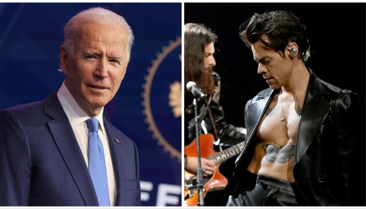 Байдън - ИЗБИ РИБАТА: Джо Байдън се сравни с Хари Стайлс