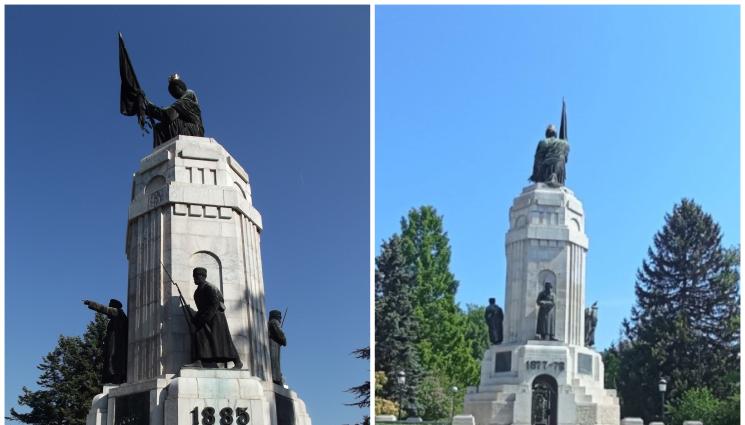 паметник - СКАНДАЛНО: Мъже се вихрят на чалга върху паметника 