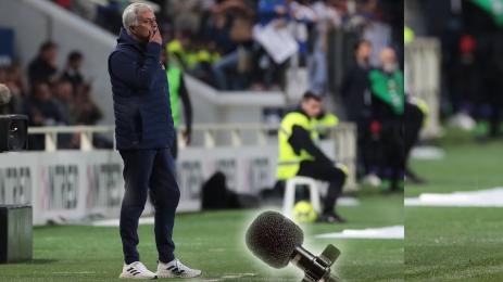 Жозе Моуриньо Рома микрофон