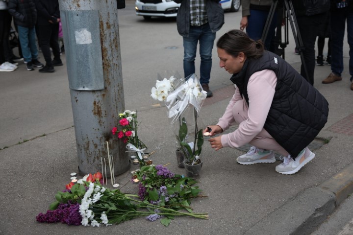 <p>Протест в памет на жертвите на катастрофата на столичния бул. &quot;Сливница&quot;</p>