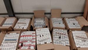 8 108 кутии цигари са задържани при проверка от митнически