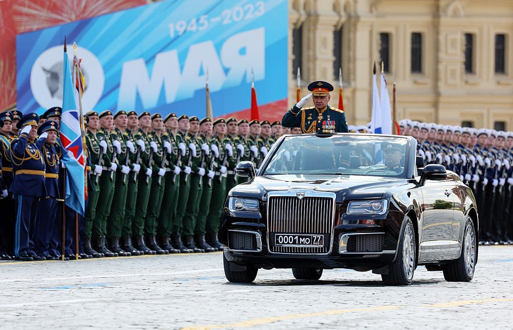 Жените в руската армия на парада на 9 май