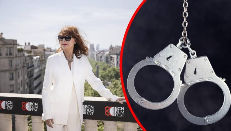 Сюзън Сарандън - Арестуваха Сюзън Сарандън по време на протест (ВИДЕО)