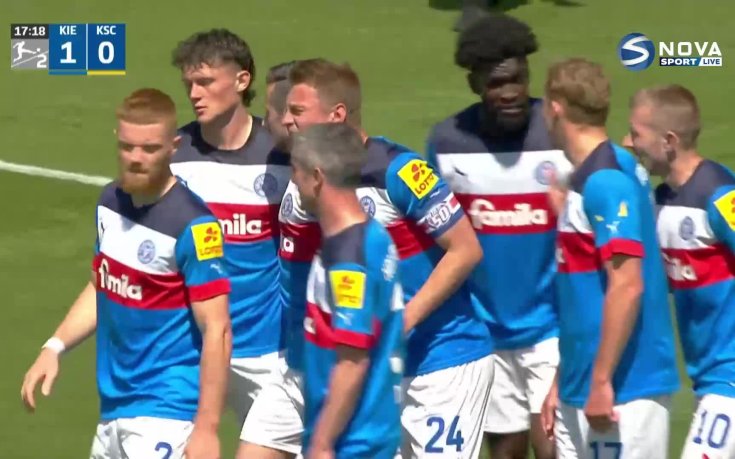 Холщайн Кил - Карлсруе 2:1 /репортаж/