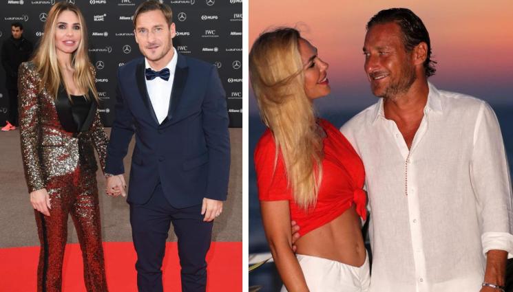 Франческо Тоти Илари Блази - Тоти още с татуировка на бившата