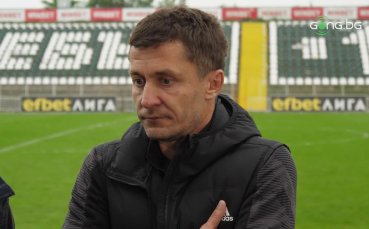 Треньорът на ЦСКА Саша Илич говори пред медиите след