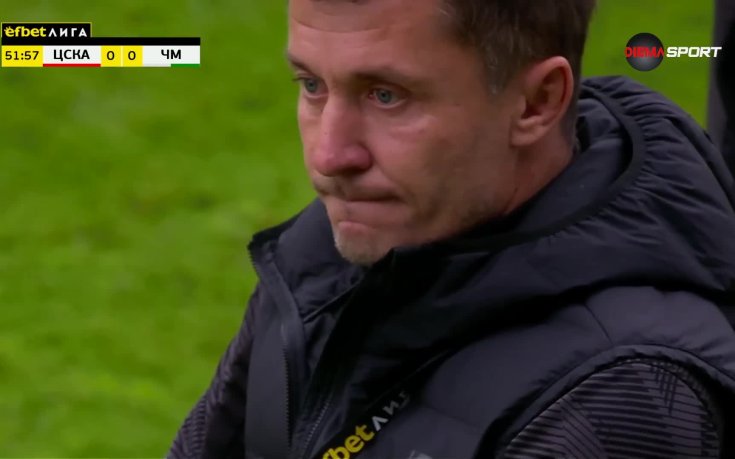 Жълтият картон на Саша Илич в мача с Черно море