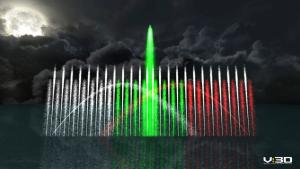 Плаващ музикален фонтан тип  Водно шоу ще бъде изграден в поморийския