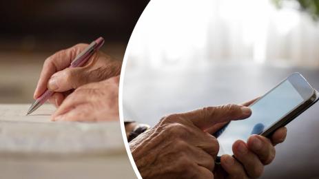 пенсионер смартфон телефон