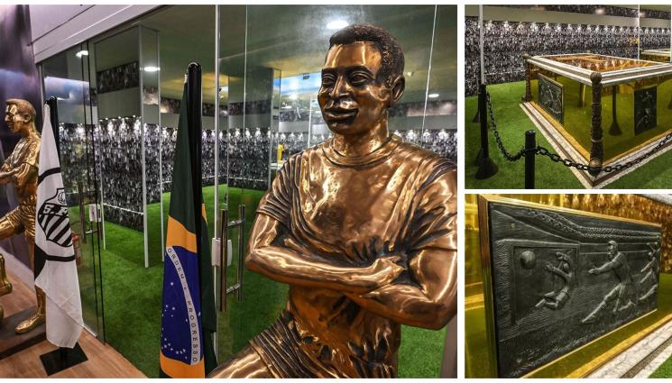 Пеле мавзолей - Превърнаха етаж от вертикалното гробище в Сантос в мавзолей на Пеле (ВИДЕО + СНИМКИ)