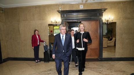 Стефка Костадинова Томас Бах