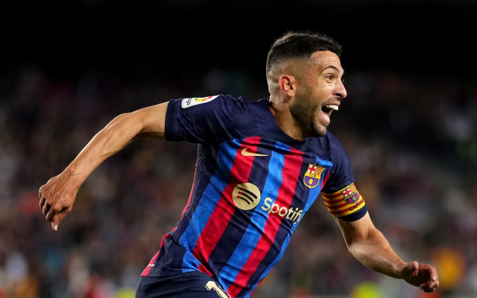 Защитникът на Барселона Жорди Алба може да играе в Ла