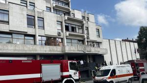 Сградата на Община Велико Търново се запали БГНЕС Марияна Христова