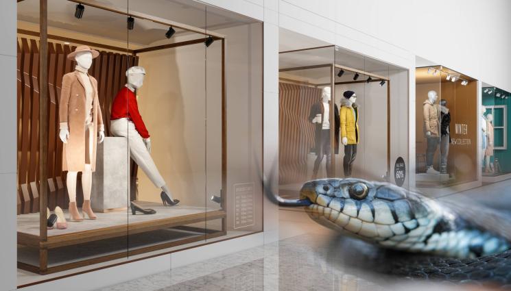 змия мол - ШОПИНГ МАНИЯ: Отровна змия паникьоса мол (СНИМКА)