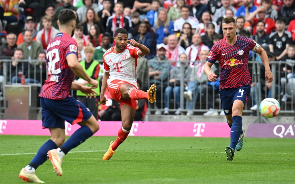 Байерн Мюнхен и РБ Лайпциг играят при 1:0 в мач от