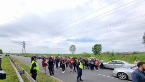 Протестиращи блокираха за половин час пътя от Бургас за Созопол