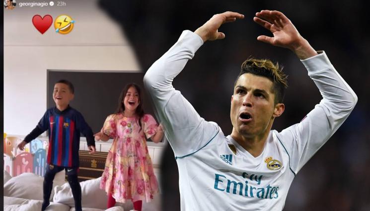 Кристиано Роналдо Матео Барселона - Ще му дърпат ушите: Синът на легендата на Реал М Кристиано Роналдо изненада в екип на Барса